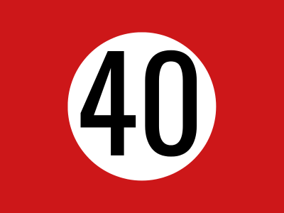 40 km/h 40 km/h